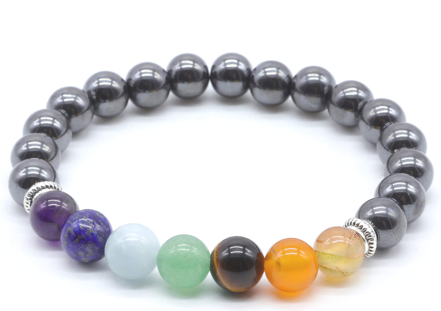 Bracelet Hématite & 7 Chakras