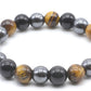 Bracelet Obsidienne Noire - Hématite - Oeil de Tigre