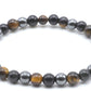 Bracelet Obsidienne Noire - Hématite - Oeil de Tigre