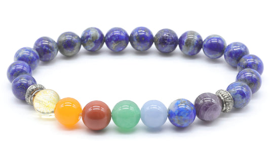 Bracelet Lapis Lazuli & 7 Chakras