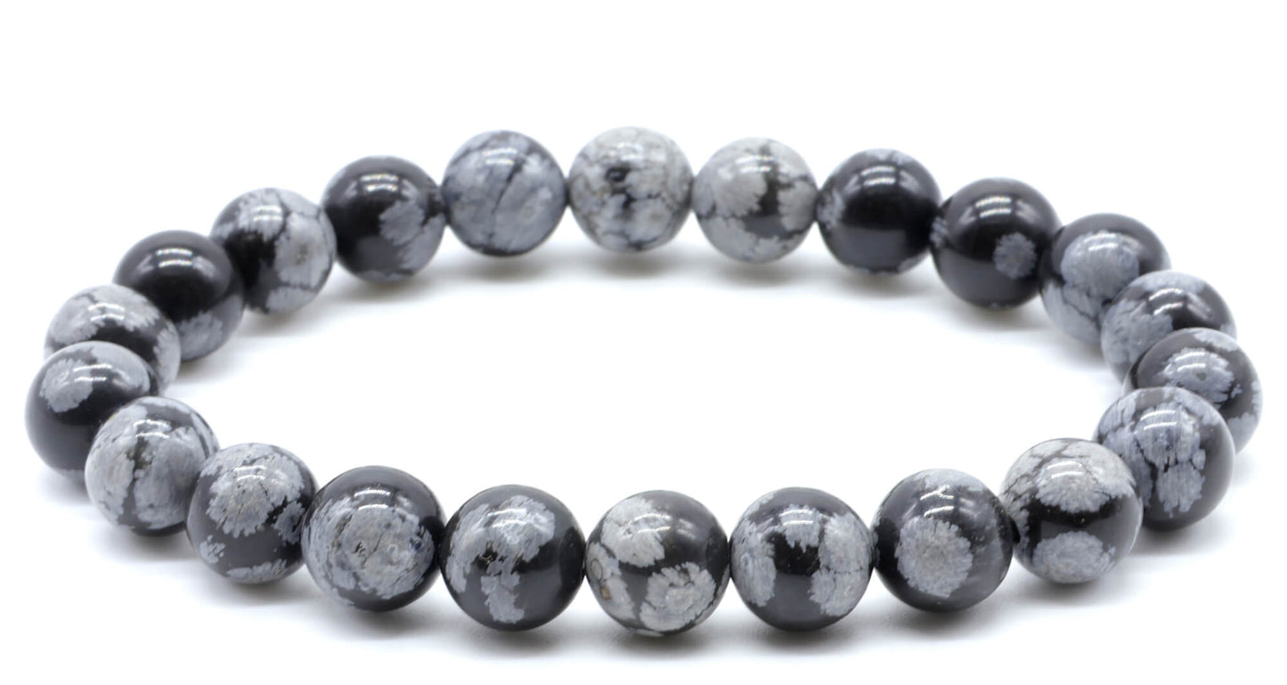Bracelet Obsidienne Neige
