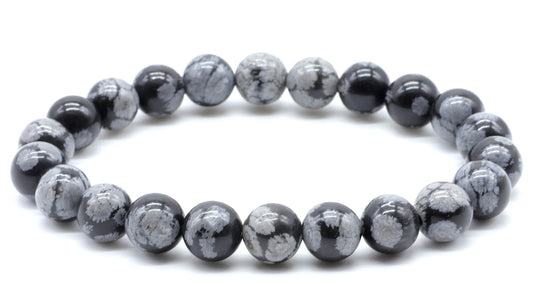 Bracelet Obsidienne Neige