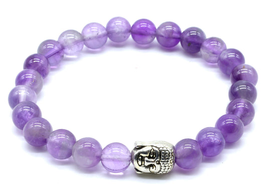 Bracelet Améthyste & Bouddha