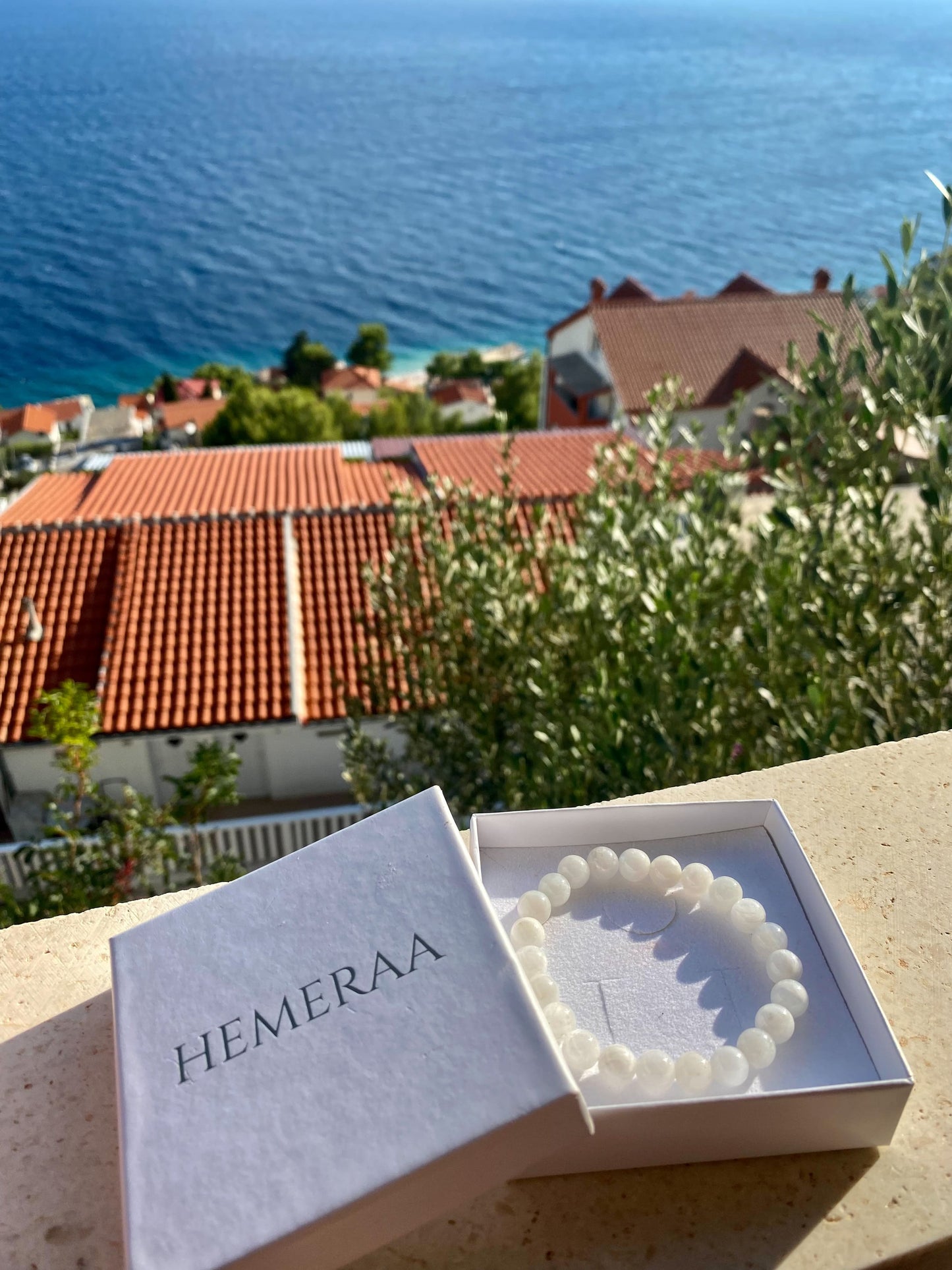 Bracelet Pierre de Lune blanche