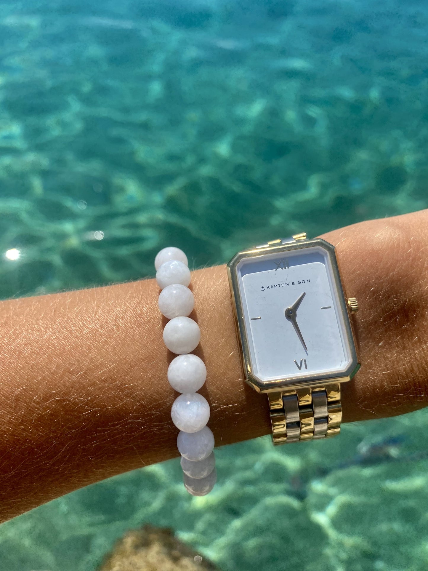 Bracelet Pierre de Lune blanche