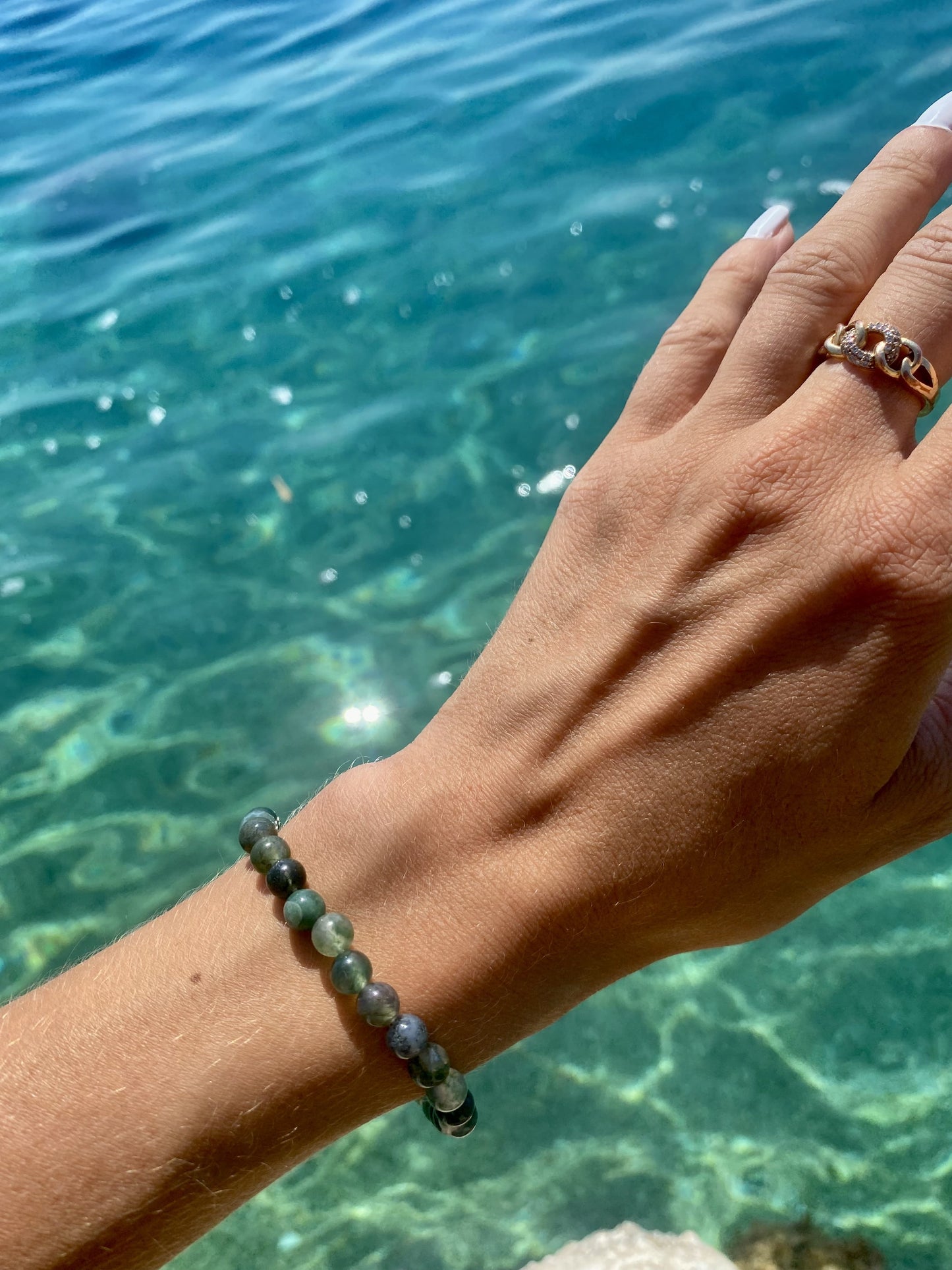 Bracelet Agate Mousse