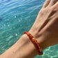 Bracelet Cornaline Rubanée