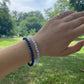 Bracelet Calcédoine Bleue