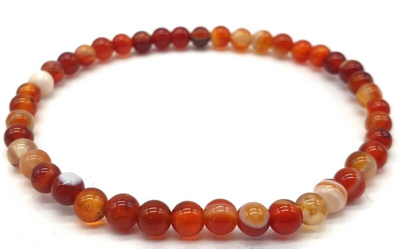Bracelet Cornaline Rubanée