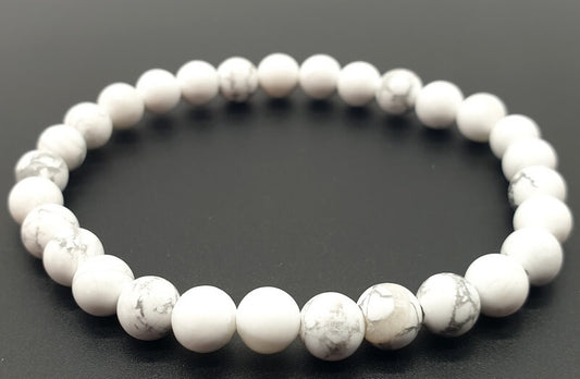 Bracelet Howlite Blanche